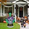 5.9FT Witch's Crystal Ball Inflatable Halloween Outdoor Decorations w/LED Lights